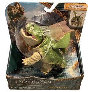 DreamWorks How To Train Your Dragon Gronckle 6" Figure Moving Head & Wings Green